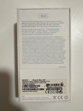 iPhone 4s 16GB. No enciende.