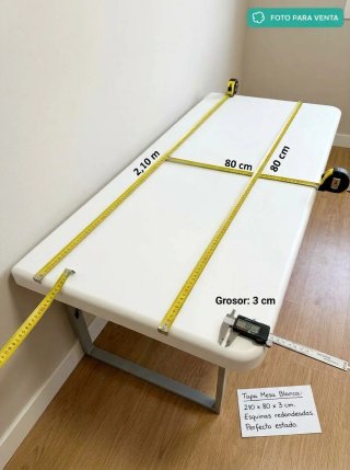 Tablero de Mesa Blanco 210x80 cm