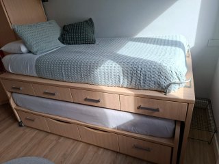 Cama nido con 8 cajones