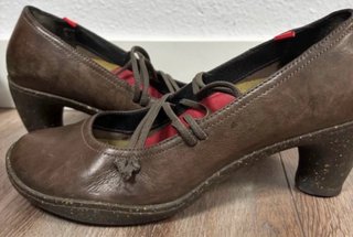 CAMPER ZAPATOS TACON PIEL