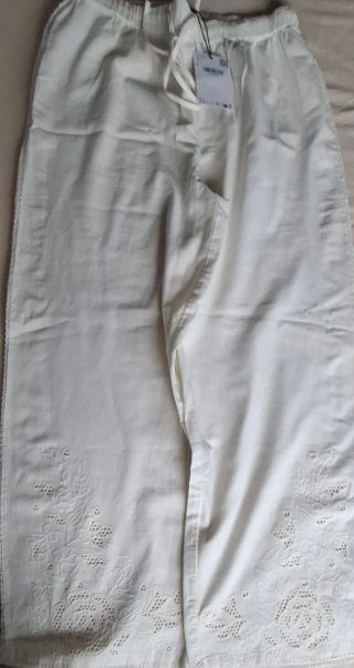 Pantalón Palazzo Bordado