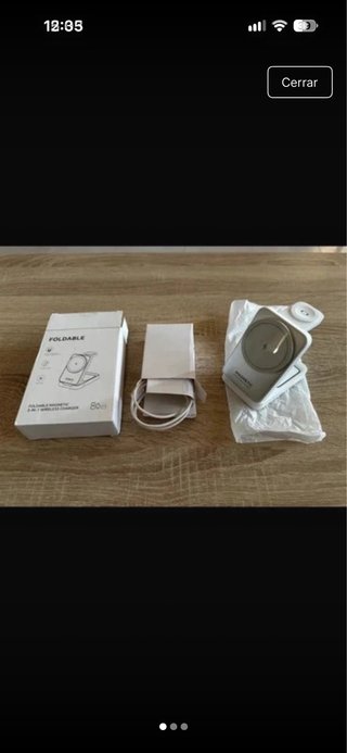 Cargador Inalámbrico Magnético 3 en 1 Plegable