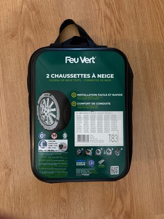 Cadenas de nieve textiles Feu Vert T83