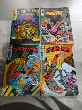 4 COMICS ANTIGUOS SPIDERMAN