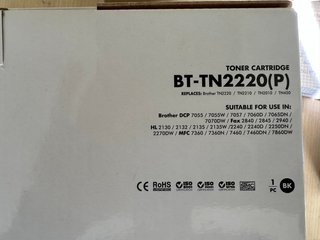 Tóner compatible Brother TN2220 negro nuevo