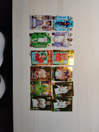 Lote de 12 Cartas de Fútbol Panini