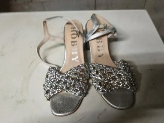 Sandalias Plateadas Hobby