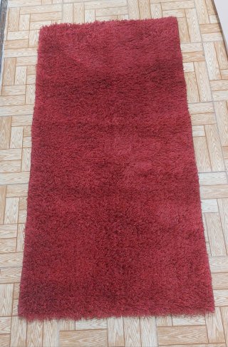 Alfombra Rectangular Roja