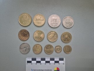 Colección de 13 monedas griegas de 1837 a 1992