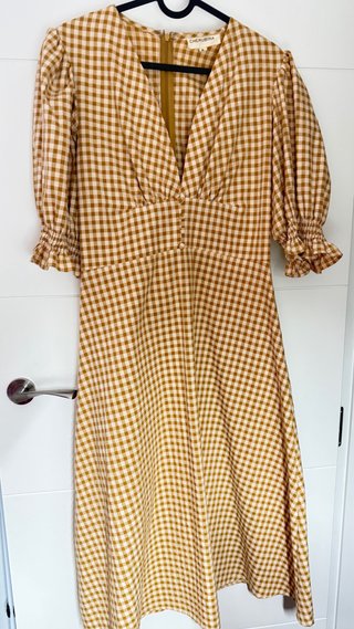Vestido Cherubina de cuadros