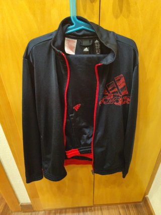 Chándal Adidas Negro y Rojo