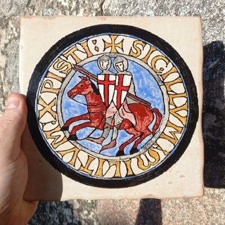 Azulejo Emblema Orden templaria