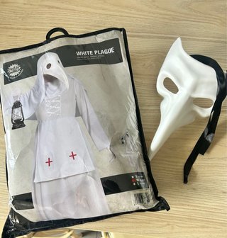 Disfraz Peste Blanca Fiestas Guirca Talla M Nuevo