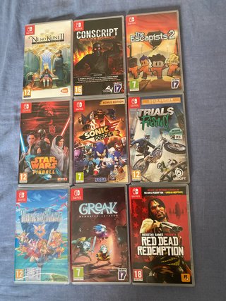 Lote de 9 Juegos para Nintendo Switch