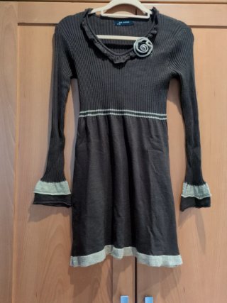 Vestido de punto Mia Donna marron