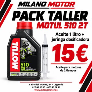 Pack Aceite Motul 510 2T y Jeringa