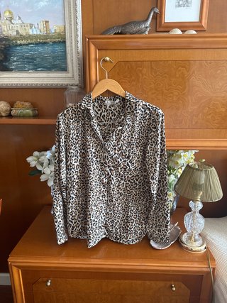 Blusa Mango Estampado Animal