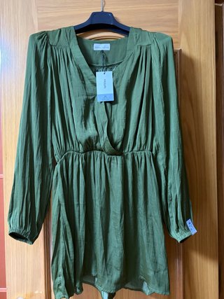 Vestido Lefties Verde Oliva Talla M