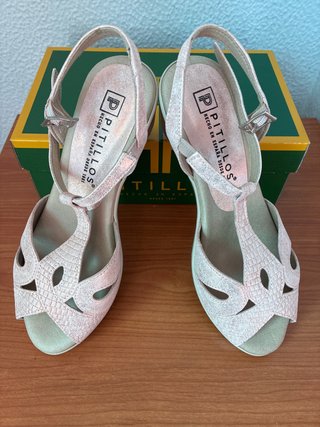 Sandalias Pitillos Beige