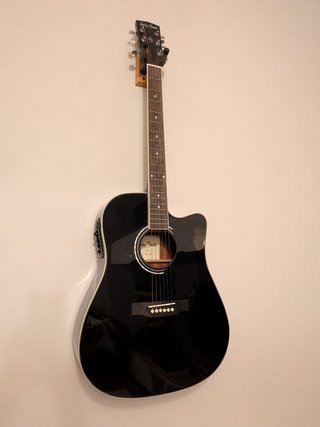 Guitarra Electroacústica Harley Benton Negra