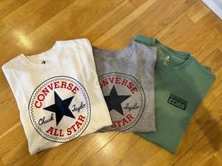 Lote de 3 Camisetas Converse