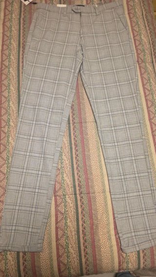 Pantalón de vestir de cuadros