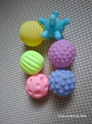 Set de 6 Pelotas Sensoriales para Bebé