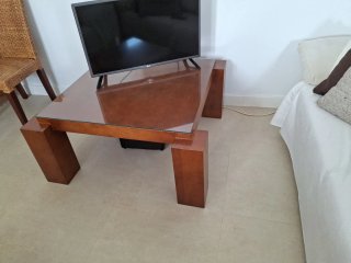 Mesa de Centro de Madera Maciza CUERSAN