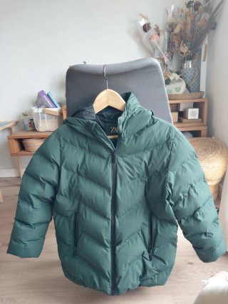 Chaqueta de Invierno Zara Verde