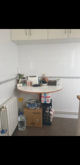 Mesa Plegable de Cocina Blanca