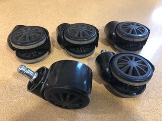 Set de 5 Ruedas para Silla de Oficina