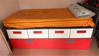 Cama con cajones y cama nido