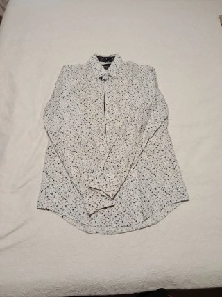 Camisa Manga Larga Zara Estampada Talla L