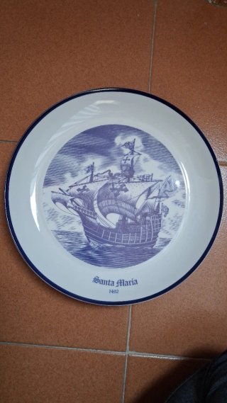 Plato de Porcelana Bidasoa Santa María 1492