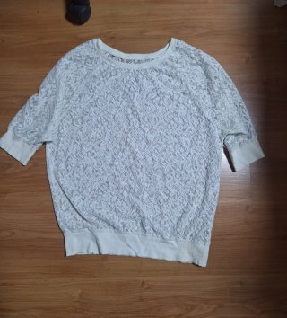 Camisa de encaje blanca Zara