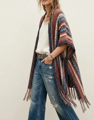 Chaqueta Estilo Hippie con Flecos