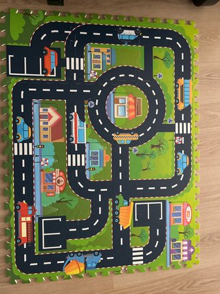 Alfombra Puzzle Infantil de Carreteras