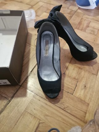 Zapatos Angel Alarcon Raso Negro Talla 38