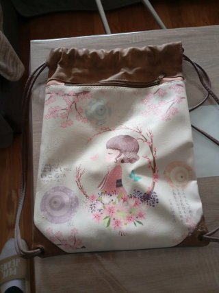 Mochila de Polipiel con Estampado