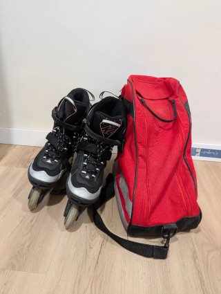 Patines en línea talla 47 con bolsa