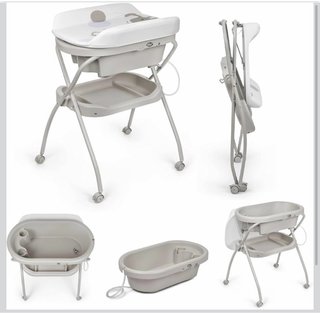 Bañera Ergonómica con Cambiador para Bebé