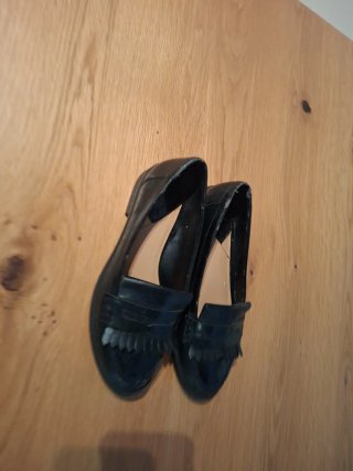 Mocasines Negros con Flecos