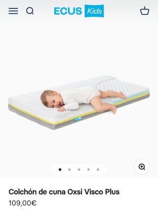 Colchón de Cuna Ecus Kids Oxsi Visco Plus 70x140