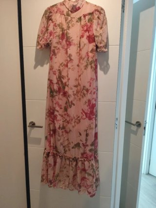 Vestido Largo Estampado Floral
