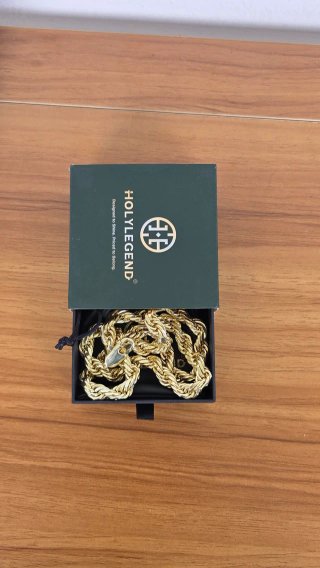 Collar Cadena Cuerda Holylegend Baño 14K
