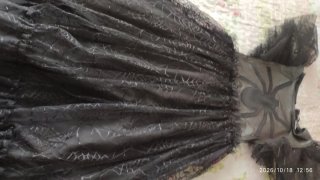 Vestido de Halloween con diseño de araña