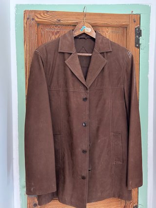 Chaqueta de Ante Marrón de los años 70