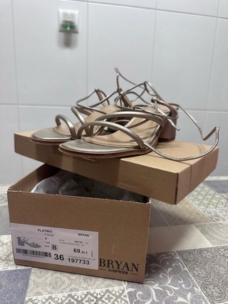 Sandalias Bryan Stepwise Doradas Talla 36