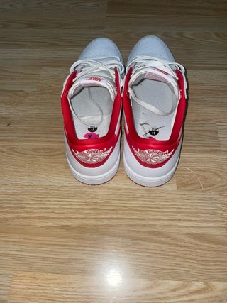 Zapatillas Jordan 1 Low Blancas y Rojas