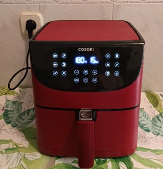 Freidora de aire Cosori 5.5L Roja + Pack Completo